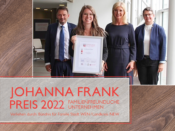 Familienfreundliches Unternehmen - puzzleYOU erhält Johanna-Frank Auszeichnung